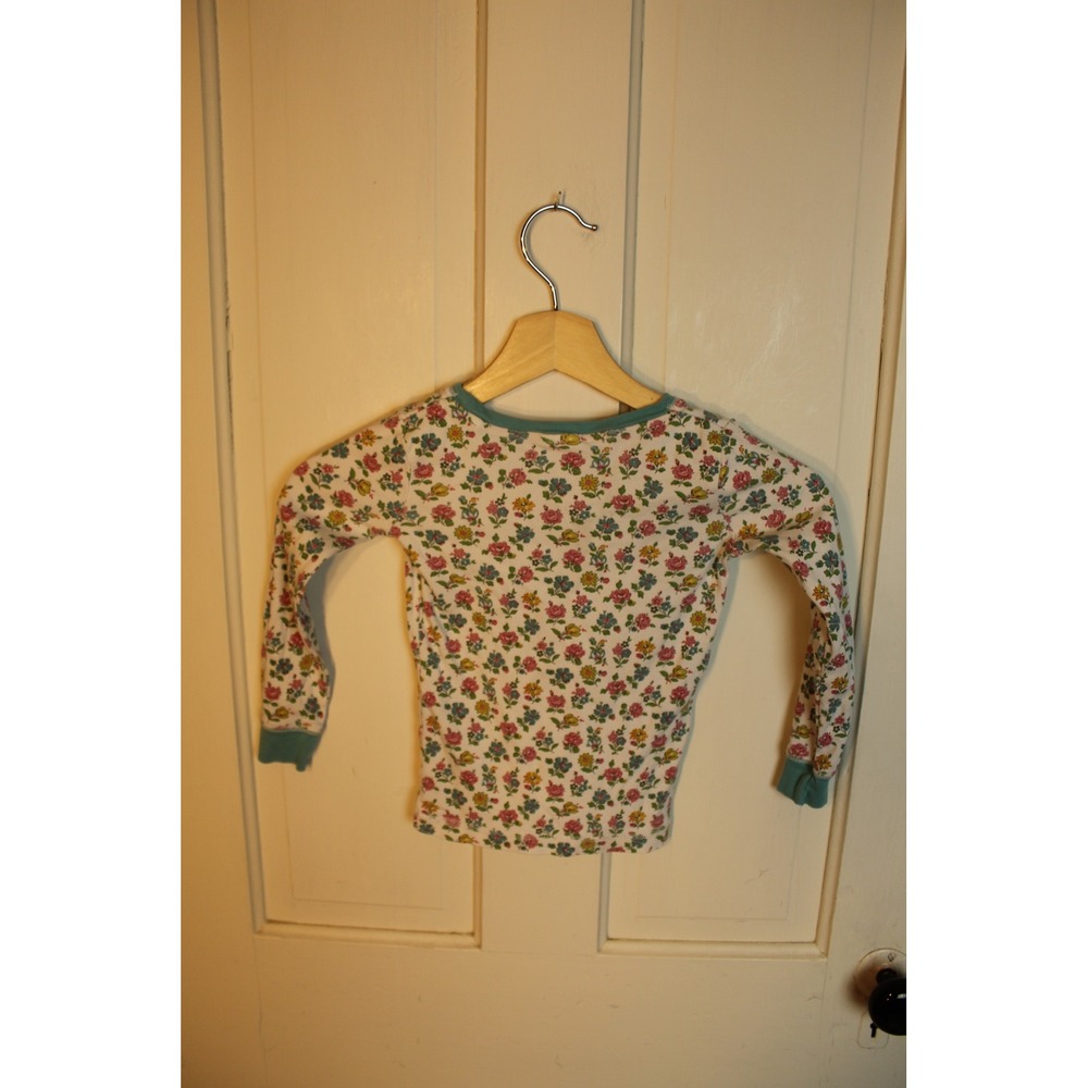 Mini Boden Floral Pajama Set Kids Size 5Y Long‎ Sleeve Top Pants Sleepwear